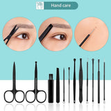 Manicure Set Stainless Steel Nail Clippers Pedicure Kit Portable Travel Household Nail Scissor Kit Nail Cutter Tool Set (18pcs) In Australia - Darrahopens