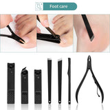 Manicure Set Stainless Steel Nail Clippers Pedicure Kit Portable Travel Household Nail Scissor Kit Nail Cutter Tool Set (18pcs)