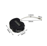 Time Lock LCD Display Time Lock Multi-Function Electronic Timer, USB Rechargeable Timer Padlock (Black)