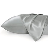 Bedsure Satin Pillowcase for Hair and Skin Queen - Silver Grey Silky Pillowcase  - Set of 2 with Envelope Closure,Similar to Silk In Australia - Darrahopens