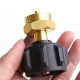 Propane Refill Adapter, LP Gas Cylinder Tank Coupler Fits Propane Tank and 1 lb Throwaway  Cylinder Solid Brass Valve