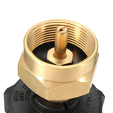 Propane Refill Adapter, LP Gas Cylinder Tank Coupler Fits Propane Tank and 1 lb Throwaway  Cylinder Solid Brass Valve