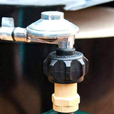 Propane Refill Adapter, LP Gas Cylinder Tank Coupler Fits Propane Tank and 1 lb Throwaway  Cylinder Solid Brass Valve