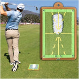 Premium Swing Training Mat for Analyzing Swing Path and Ball Impact
Golf Practice Mat -  - Ideal for Indoor/Outdoor Golf Training