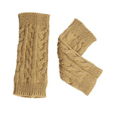 Women's Knit Arm Warmers Fingerless Gloves Thumb Hole Gloves Mittens for Typing Driving 
 Arm Warmers Long Fingerless Gloves