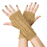 Women's Knit Arm Warmers Fingerless Gloves Thumb Hole Gloves Mittens for Typing Driving 
 Arm Warmers Long Fingerless Gloves