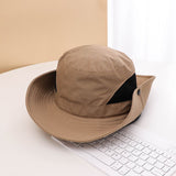 Travel Big Brim Hat Summer Outdoor Mountaineering Hat Sun Protection Fisherman Hat Men's Fishing Sun Hat UV Breathable
