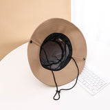Travel Big Brim Hat Summer Outdoor Mountaineering Hat Sun Protection Fisherman Hat Men's Fishing Sun Hat UV Breathable