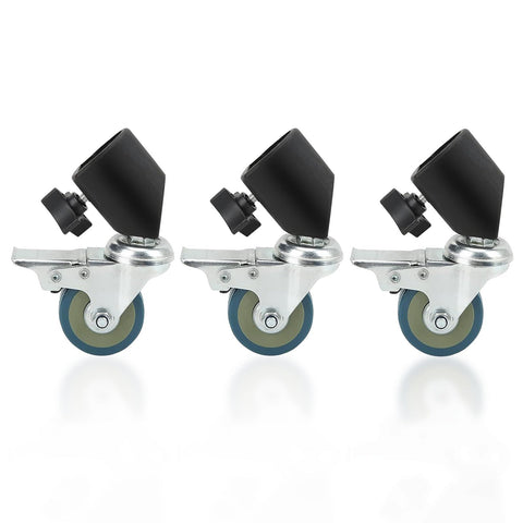 Professional Swivel Caster for Photography Light Stand Wheels Set(3 Pack),Durable Metal Constuction and Rubber Base In Australia - Darrahopens