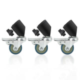 Professional Swivel Caster for Photography Light Stand Wheels Set(3 Pack),Durable Metal Constuction and Rubber Base In Australia - Darrahopens