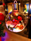 2 Pack Christmas Tree Balls ，Christmas Tree Decoration Ball，Warm Light Decorative ball Transparent Christmas Ball