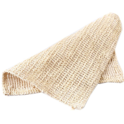 2 Pack Cotton Linen Body Exfoliating Washcloths, 25 x 25cm Bath Body Scrub Foaming Square Towel Cloth. In Australia - Darrahopens