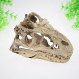 Skeleton Hole Resin Artificial Dinosaur Skull Skeleton Ornament - Fish Tank Small Skull Aquarium Decorations cave Landscape(2pcs)
