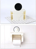 Tissue Box Holder - Tissue Dispenser Bathroom Toilet Tissue Holder Roll Paper Holder Wall Mounted Waterproof Tissue Box