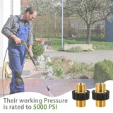 Pressure Washer Adapter Set, Male Fitting to M22-14mm Male Swivel, Pressure Washer Hose Thread Kit (2pcs) In Australia - Darrahopens