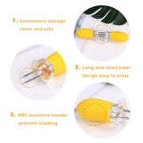 Corn Holders, 1 Pairs Corn Holders Stainless Steel Corn on The Holders BBQ Fork Skewers for Home Cooking Parties Camping