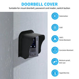 Doorbell Rain Cover,Waterproof Ring Doorbell Cover,Ring Doorbell Anti-Glare Cover,Access Control System Cover,Suitatle for Access