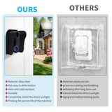Doorbell Rain Cover,Waterproof Ring Doorbell Cover,Ring Doorbell Anti-Glare Cover,Access Control System Cover,Suitatle for Access