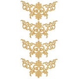 4Pcs Embroidery Flower Patches, Embroidered Patch Floral Appliques Sewing Cloth Repair Sticker for Wedding Prom Dress Decoration In Australia - Darrahopens