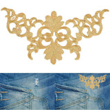 4Pcs Embroidery Flower Patches, Embroidered Patch Floral Appliques Sewing Cloth Repair Sticker for Wedding Prom Dress Decoration