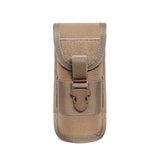 Glasses Pouch Outdoor Durable Tactical Pouch Sunglasses Case Army Style Flashlight Pouch with Buckle （brown） In Australia - Darrahopens
