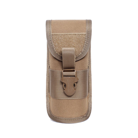 Glasses Pouch Outdoor Durable Tactical Pouch Sunglasses Case Army Style Flashlight Pouch with Buckle （brown） In Australia - Darrahopens