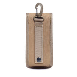 Glasses Pouch Outdoor Durable Tactical Pouch Sunglasses Case Army Style Flashlight Pouch with Buckle （brown）
