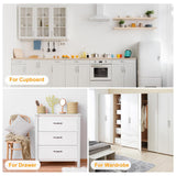 4 Set Double Roller Catch Cabinet Latch Hardware Fitting for Cabinet Cupboard Closet Furniture Door, Gold