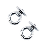 4 Pack Full 316 , Track Mount Tie Down Eyelet, Hold Bungee Cord or Ropes Up to 0.6", Marine Hardware (4 PCS)