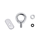 4 Pack Full 316 , Track Mount Tie Down Eyelet, Hold Bungee Cord or Ropes Up to 0.6", Marine Hardware (4 PCS)