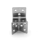 Stainless Steel 90 Degree Right Angle Brackets Fastener Corner Braces with Screws L Shape Joints Plate 2 Pcs