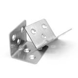 Stainless Steel 90 Degree Right Angle Brackets Fastener Corner Braces with Screws L Shape Joints Plate 2 Pcs