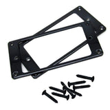 2 PCS Share Metal Flat Cover Electric Guitar Pickup Frame Mounting Ring with Screws (Black)
Pickup Ring Pickup Mounting Frame