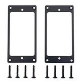 2 PCS Share Metal Flat Cover Electric Guitar Pickup Frame Mounting Ring with Screws (Black)
Pickup Ring Pickup Mounting Frame
