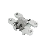 Zinc Alloy Hidden Hinge Invisible Folding Door Concealed Cross Hidden Hinges for Furniture Hardware Folding Door