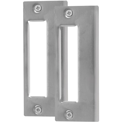 2Pcs Door Strike Plate, Door Latch Plate with Screws, Deadbolt Strike Plate, Door Jamb Repair Kit for Dead Latch Deadbolt In Australia - Darrahopens