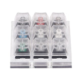 Mechanical Keyboard Switches 9-axis Keyboard Tester Kit with Clear Keycaps for Box Mechanical Keyboard Accessories