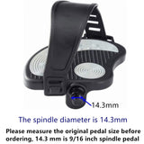 Exercise Bike Pedals with Straps Indoor Stationary Exercise Bike, 
Replacement Exercise Bike Pedals with Durable PVC Straps
