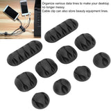 Wire Organizer Set of 10, Cable Management Clips for Desk,Nightstand, Car,PC,Charger,Adhesive Cord Organizer for Home and Office