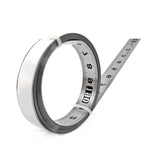 Tape Measure Self-Adhesive Carbon Steel, Workbench Ruler, (Right to Left), Silver Reverse 2M Length Width