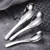Thick Heavy-weight Soup Spoons,High Grade Stainless Steel Soup Spoons, Table Spoons,Set of 3
Stainless Steel Short Handle Spoons