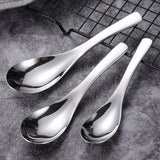 Thick Heavy-weight Soup Spoons,High Grade Stainless Steel Soup Spoons, Table Spoons,Set of 3
Stainless Steel Short Handle Spoons