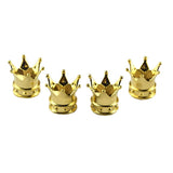 4 PCS Crown Tire Valve Stem Caps, with Rubber Ring, Tire Air Valve Cap Plastic with Brass Core, Universal Cars,Trucks, Bikes In Australia - Darrahopens