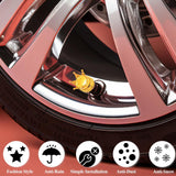 4 PCS Crown Tire Valve Stem Caps, with Rubber Ring, Tire Air Valve Cap Plastic with Brass Core, Universal Cars,Trucks, Bikes In Australia - Darrahopens