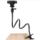 Flexible Gooseneck Clamp Mount for Action
Webcam Mount - Flexible Desk Stand Clamp Gooseneck Stand （black）