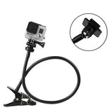 Flexible Gooseneck Clamp Mount for Action
Webcam Mount - Flexible Desk Stand Clamp Gooseneck Stand （black）