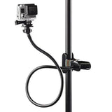 Flexible Gooseneck Clamp Mount for Action
Webcam Mount - Flexible Desk Stand Clamp Gooseneck Stand （black）