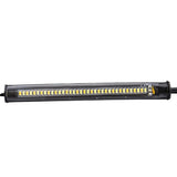 Motorcycle Daytime Running Light with Fork Turn Signals Blinkers Strip, Switchback White & Sequential Amber Light Adjustable（2pcs）