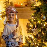 Unisex Baby Kids' Pilot Aviator Fleece Warm Hat Cap with Earmuffs
Baby Pilot Hat Warm Aviator Cap with Earflaps Unisex Kids （2pcs）