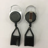 Black Retractable Lighter Leash For Men and Women -Retractable Lighter Keychain Portable Lighter Holder Cover Single Clip（2pcs） In Australia - Darrahopens